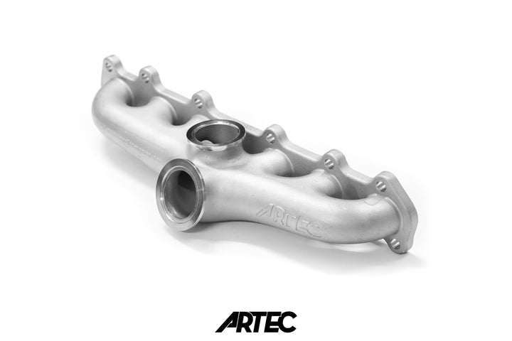 Artec Performance Cast Compact Exhaust Manifold, 50mm-55mm V-Band - Toyota 2JZ-GTE