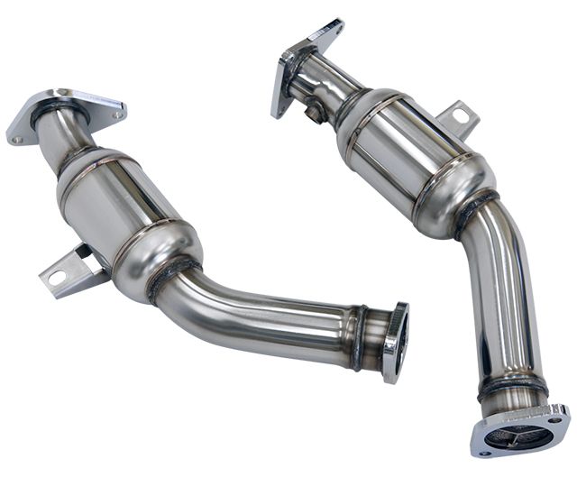 HKS Stainless Steel Front Pipe Lower Downpipes w/ Catalyzer - Infiniti Q50 16+, Q60 17+ V37, CV37