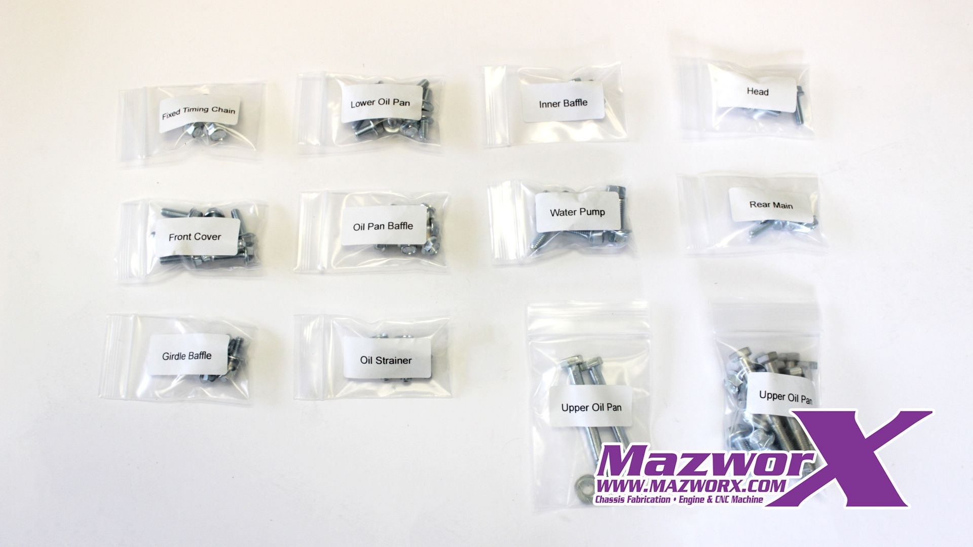 Mazworx 10.9 Grade Steel Engine Hardware Kit