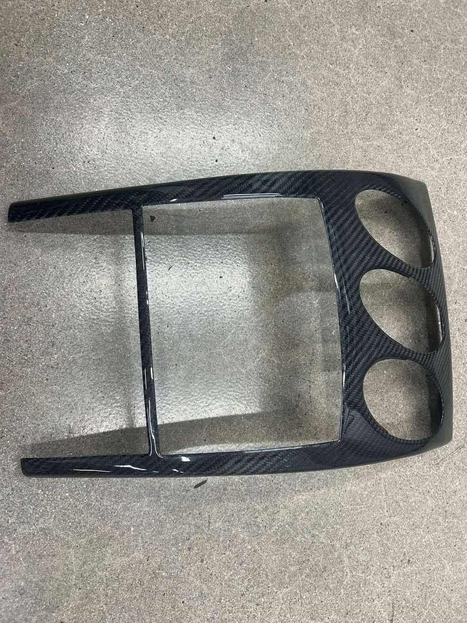 EVO-R Carbon Fiber Radio Bezel Finisher Cover, LHD  06-08 - Nissan 350Z Z33 (Scratch & Dent)