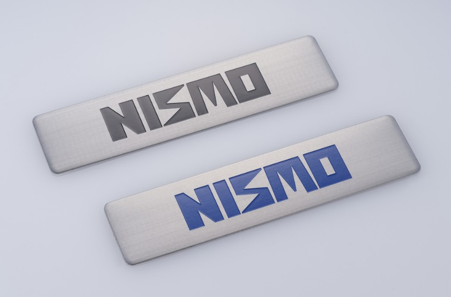 NISMO Old Logo 40th Anniversary Metal Emblem Set