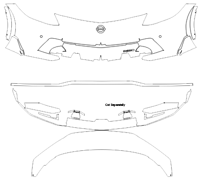 ShabAuto Front Bumper PPF Kit, Nismo Model - Nissan 2023+ Z RZ34