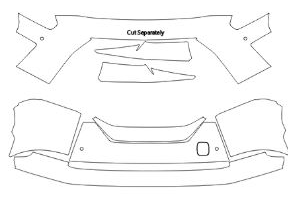 ShabAuto Front Bumper PPF Kit, 17-23 Premium & Track Edition - Nissan GT-R