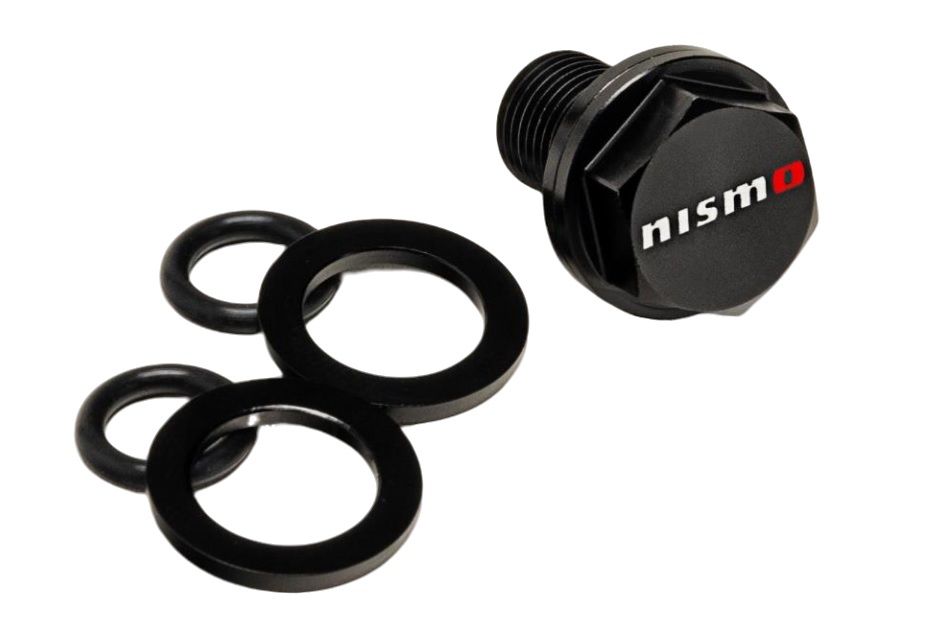 Nismo Magnetic Oil Drain Plug w/ Washers, 12x1.25, Black