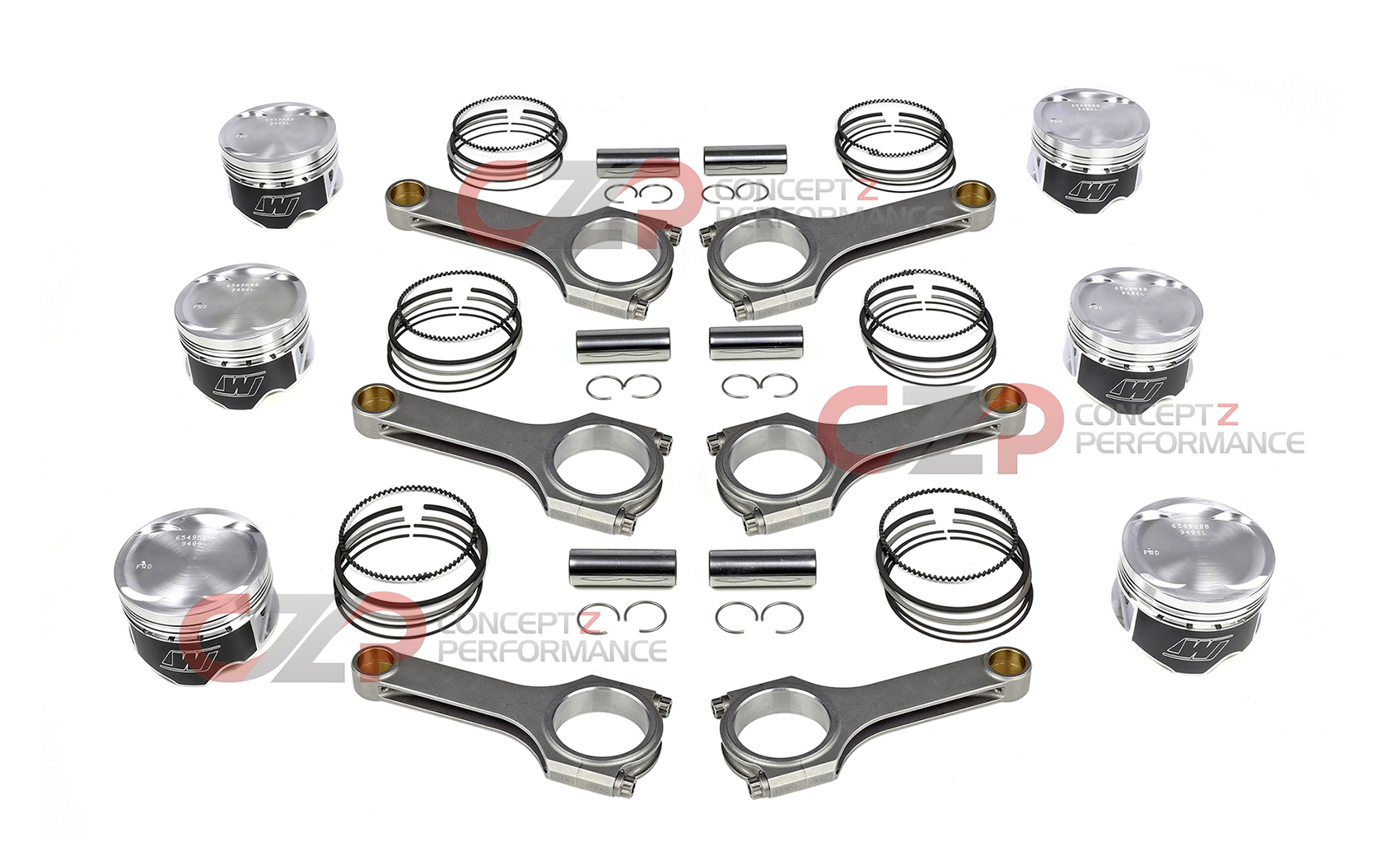 Wiseco Pistons, Brian Crower Sportman Connecting Rods Combo Kit, VQ35HR - Nissan 350Z / Infiniti G35