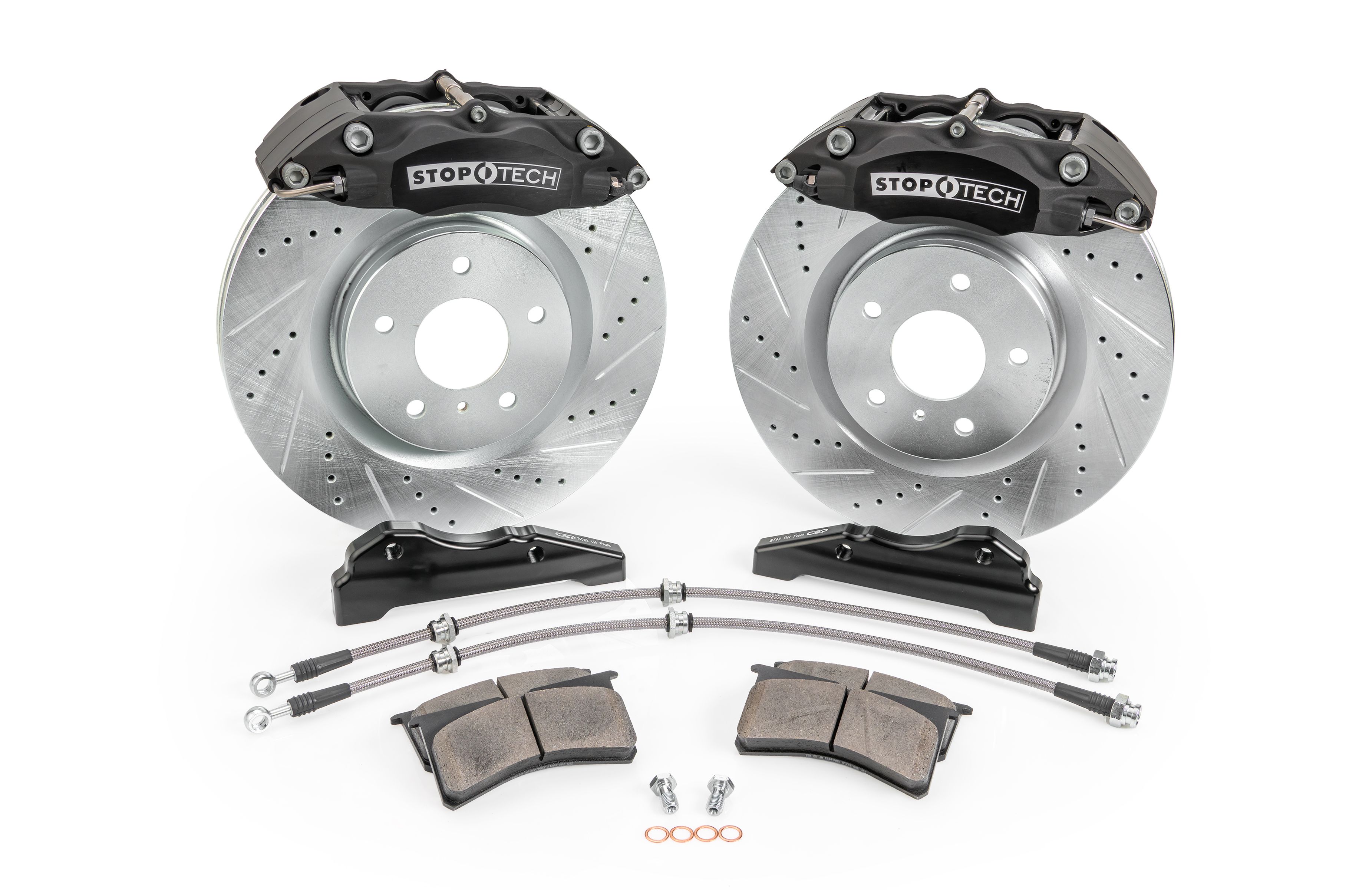 CZP Stoptech ST43 Front Caliper Brake Kit, Brembo Rotor 12.75" 324mm Upgrade - Nissan 300ZX Z32 / Silvia 240SX S13 S14 S15 / Skyline R32 GTS Non-AWD