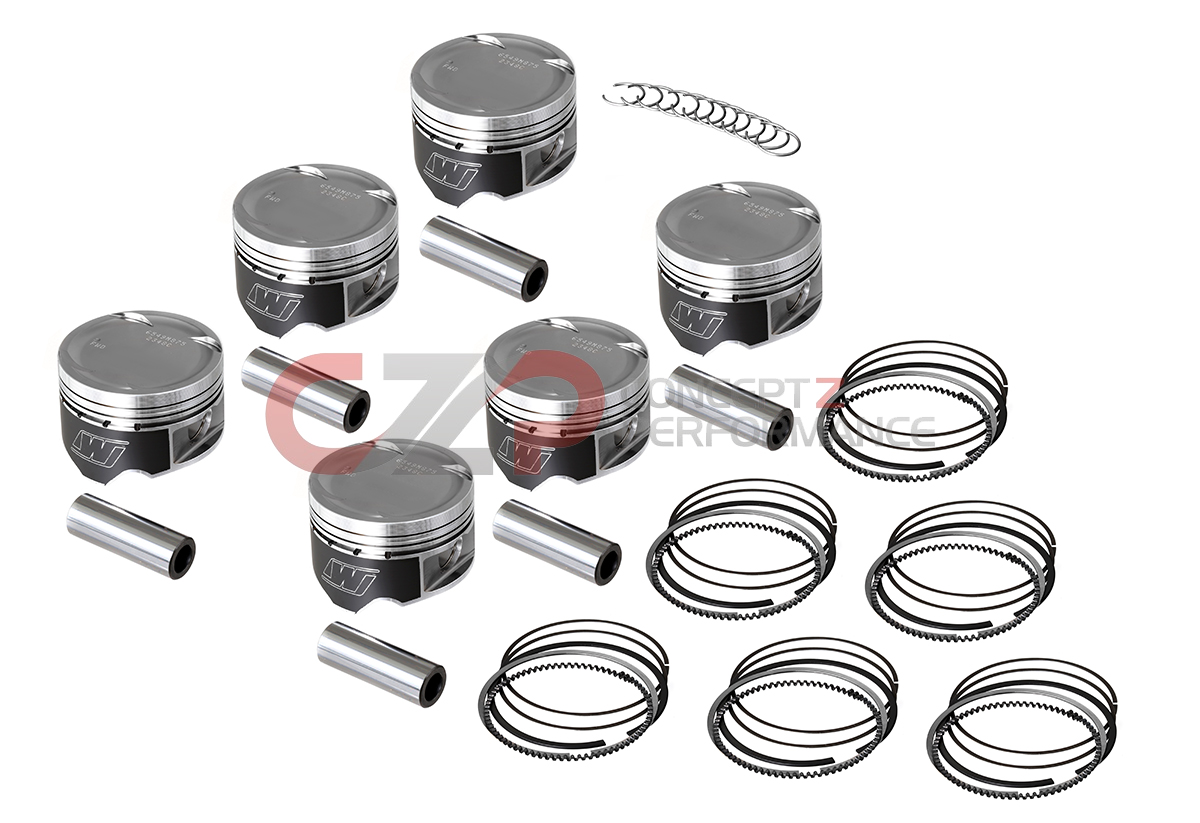 Wiseco Piston Set, VQ35DE VQ35HR, 96mm 11.5:1 w/ Armor Plating- Nissan 350Z / Infiniti G35