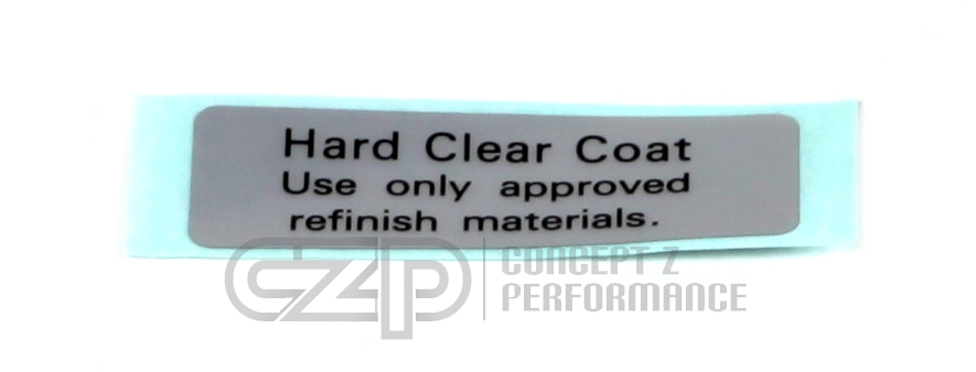 Nissan OEM 350Z Paint Caution Label - Z33