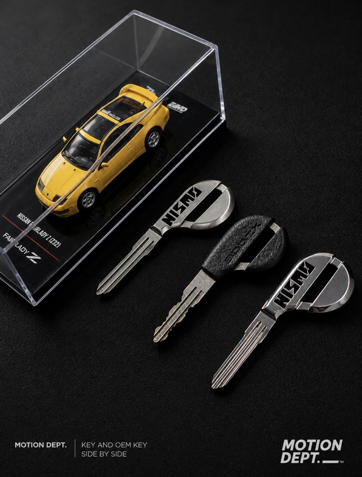Motion Dept. Blank Key Replica, Old Nismo Logo - Nissan 300ZX Z32