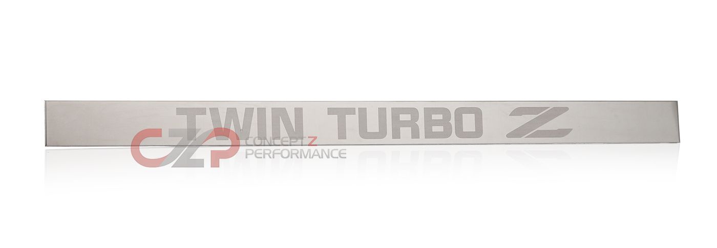 Dewla Dezign Twin Turbo Throttle Cable Cover Emblem Mirror Finish - Nissan 300ZX 90-96 Z32