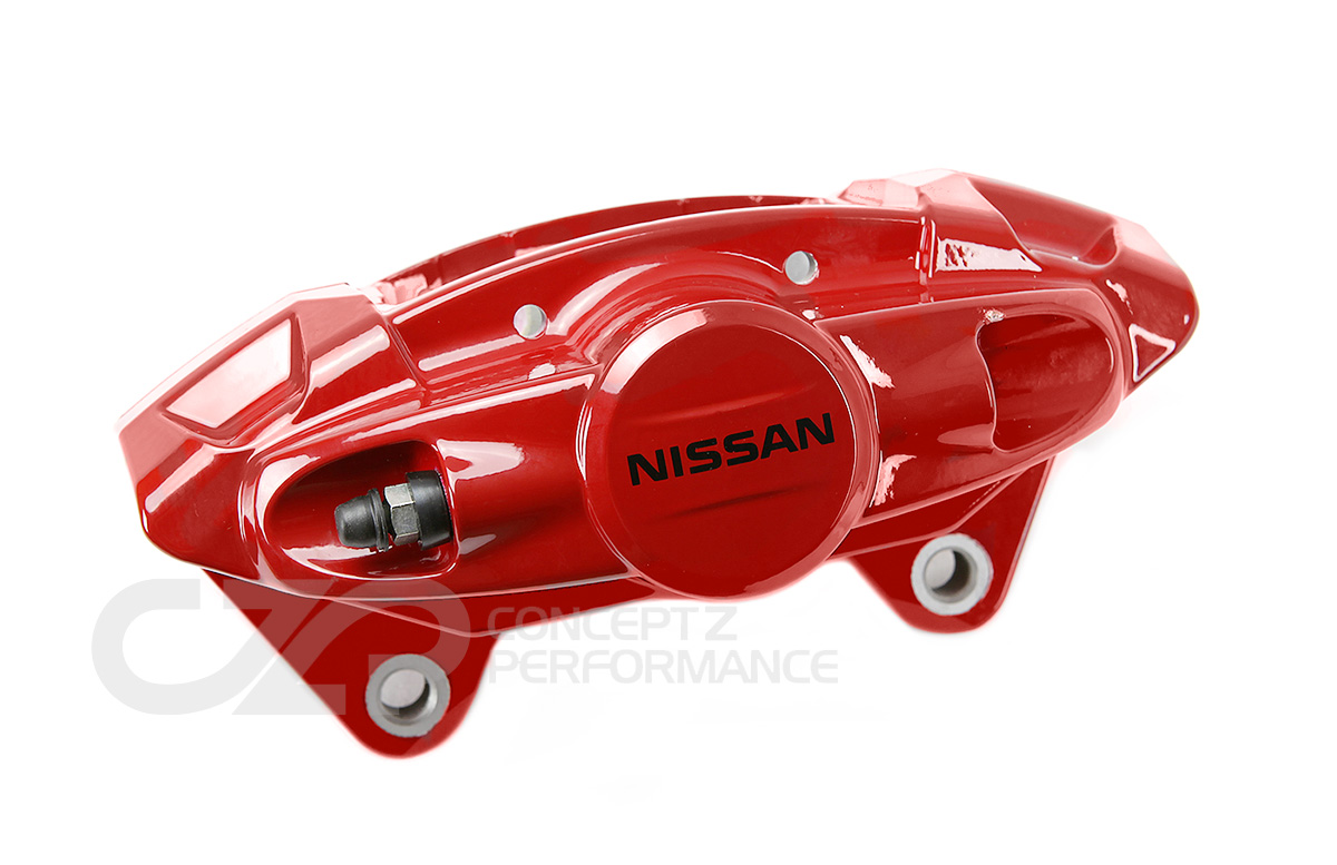 Nissan OEM Caliper Assembly, Akebono Sport, Rear LH, Red 40th Anniversary - Nissan 370Z 09+ Z34